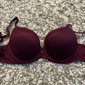 Victorias Secret “Fabulous” Demi Burgundy Bra